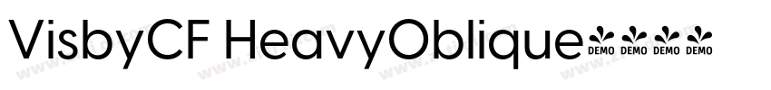 VisbyCF HeavyOblique字体转换